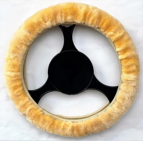 WALSER Lammfell Lenkradbezug - Komfortable Lenkradhülle aus echtem Lammfell - Lenkradhüllen: Hochwertiger Lammfellbezug für maximalen Komfort im Auto, temperaturregulierend und perfekt für jede Jahreszeit.