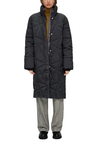 QS Wintermantel Outdoor-Mantel Steppmantel O-Shape schwarz XL - Stylischer Steppmantel im O-Shape Design für Outdoor-Aktivitäten. Robustes Material sorgt für Komfort und schützt vor Kälte. Ideal für kalte Tage!