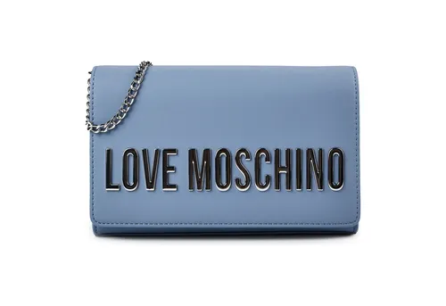 Love Moschino Umhängetasche 22 cm blau TAS081822 - Stilvolle Damen-Umhängetasche mit elegantem Design und praktischem Magnetverschluss. Sie bietet Platz für all deine Essentials und überzeugt durch robuste Qualität und einen abnehmbaren Trageriemen für vielseitige Tragemöglichkeiten.