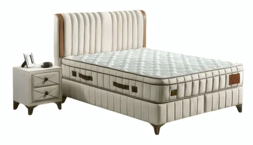 Schlafzimmer Komplettset Doppelbett mit Stauraum und Nachttischen