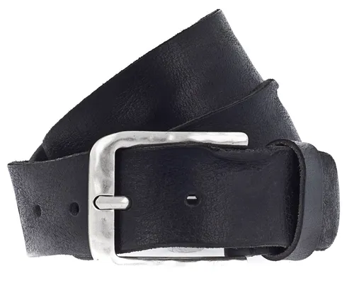 VANZETTI Herren Ledergürtel Made in Germany schwarz 95 - Herren-Gürtel aus hochwertigem Leder, im Vintage-Look, ideal für stilvolle Outfits und jeden Tag.