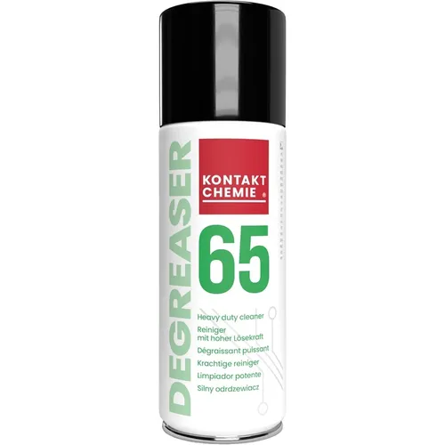 Kontakt Chemie DEGREASER 65 - 400ml Elektronikreiniger, extra stark für effektive Entfettung und Reinigung von empfindlicher Elektronik