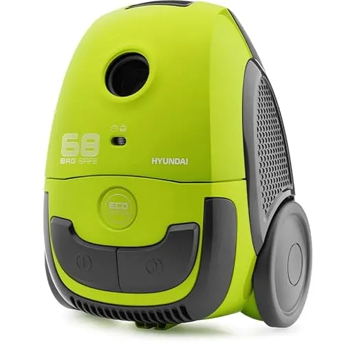 Hyundai Bodenstaubsauger HYUVC068G - 800W ECO-Motor - Staubsauger mit hoher Saugeffizienz und 7,5m Aktionsradius, inklusive umfangreichem Zubehör für optimale Reinigungsergebnisse.
