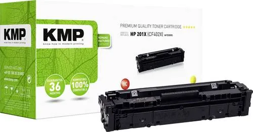 KMP H-T215YX Toner kompatibel für HP CF402X 201X - Toner für HP ColorLJ-Pro M252 und MFP-M274/M277, recycelt und umweltschonend mit XL Druckleistung von 2300 Seiten.