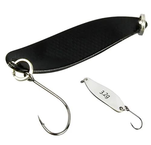 FTM Spoon Hammer 3,2g Spinnhaken Spinnhaken Forellenhaken schwarz/UV weiß