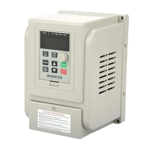 DEWIN Frequenzumrichter, Frequenzumrichter 1 Phasen Eingang 3 Phasen Ausgang VFD Frequenzwandler mit Drehzahlregelung für 3 Phasen 2.2kW AC Motor AC 220V