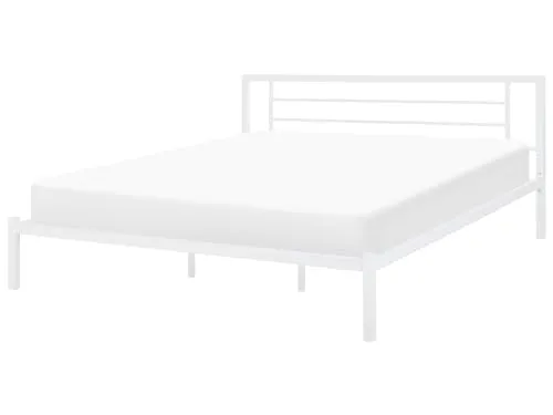 Produktbild BELIANI Metallbett Weiß 180 x 200 cm