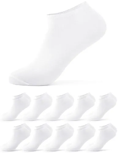Occulto Herren Basic Sneaker Socken 10-20er Pack (Modell: Alex) 10 X Weiß 39-42