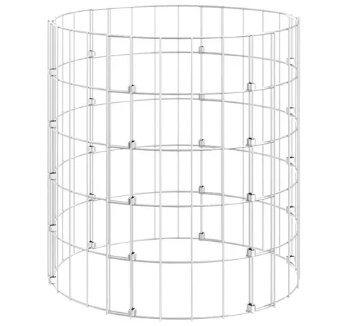 vidaXL Gartenkomposter Ø50x50 cm aus verzinktem Stahl - Komposter aus rostfreiem, wetterfestem verzinktem Stahl für eine lange Lebensdauer. Ideal zum Sammeln von Gartenabfällen und zur Herstellung von natürlichem Dünger.