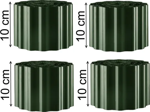 36m Rasenkanten Gartenpalisaden Palisaden Rasenrand grün 10cm hoch