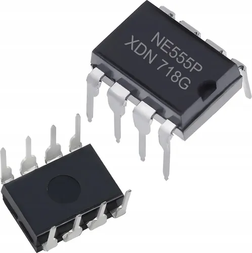 Rosfix NE555 – Timer IC | 3,5V-16V Betriebsspannung, bis zu 500 kHz, DIP8 Gehäuse, 2 Stück | Generieren von Impulsen, PWM, Oszillator