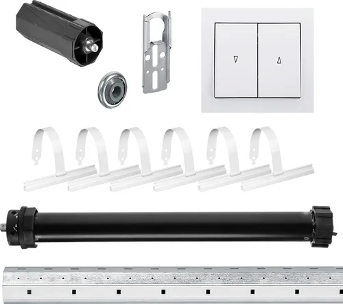 Komplett-Set | P4 13/14-40 inkl. Doppelwippe | 13Nm = Zugkraft bis 36Kg | 40mm Achtkant Welle |Wellenlänge 100 cm | Rolladenmotor, Rolladenantrieb