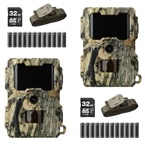 Dörr SnapShot Mini 5.0 Pro Überwachungskamera - Kompakte Überwachungskamera mit 5MP Bildern und Full HD Videos, unsichtbarem Infrarotblitz und 0,5 Sekunden Auslösezeit – ideal für Tag und Nacht.