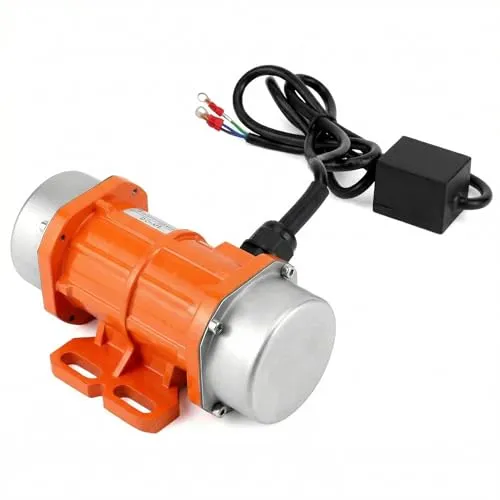 QWORK® Einzelphase Vibrationsmotor, 60W 220V, Kleiner Motorvibrator, 3000 U/Min