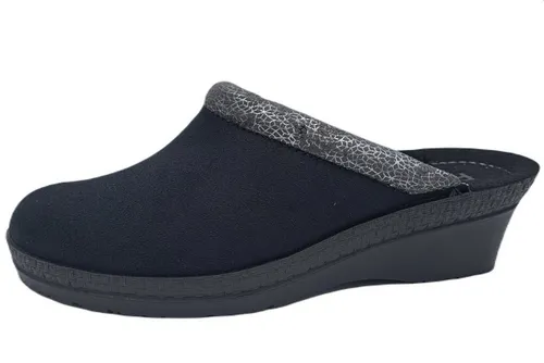 Rohde Hausschuh schwarz 39 EU - Bequeme Hausschuhe in Größe 39, aus hochwertigem Textil, ideal für gemütliche Abende zu Hause.