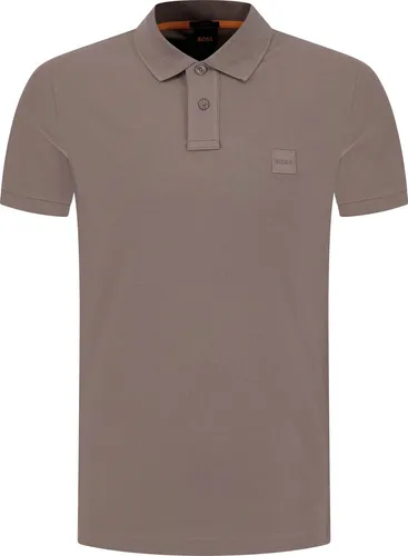 Boss Orange Passenger Polo Braun Kurzarm - Stylisches Slim-Fit Poloshirt für Herren aus hochwertiger Piquè-Baumwolle mit leichtem Stretch, perfekt für warme Sommertage.