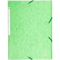 Exacompta Sammelmappe mit Gummizug und 3 Klappen, Maxi-Kapazität, aus Manila Karton 425g/qm 500μ, 24x32cm für DIN A4