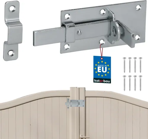 KOTARBAU® Universal-Geraderiegel für Türen, Tore und Vorhängeschlösser, Stahl, 100 mm