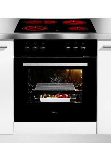 Amica Elektro-Herd-Set EHC 933 331 S – Flexibles Kochen und Backen mit CoolDoor3