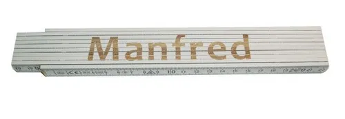 Zollstock Manfred 2 m weiß Zollstock