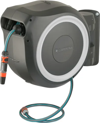 Gardena Wand-Schlauchbox 30 m mit Spritze und Brause