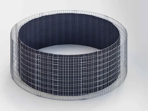 Rundes Gabionenhochbeet, Außendurchmesser 352 cm, Höhe 80 cm - Verleihen Sie Ihrem Garten mit unserem runden Gabionenhochbeet eine stilvolle Note. Stabil und langlebig, ideal für verschiedene Pflanzenarten. Einfache Montage ohne Werkzeug für optimale Wachstumsbedingungen.