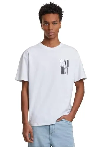 Mister Tee Reach High Oversize Tee White, XS - Lässiges Oversize T-Shirt für trendige Streetwear. Weiche, dehnbare Materialien bieten hohen Tragekomfort. Vielseitig kombinierbar für jeden Anlass.