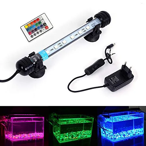 MLJ LED-Aquariumbeleuchtung, wasserdicht, RGB, Fische, Drachen (Versand aus Deutschland) (18 cm)