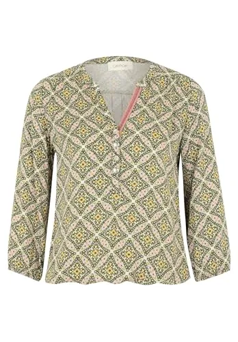 Cartoon Damen Casual-Bluse mit Muster 36, Grün/Violett von Cartoon