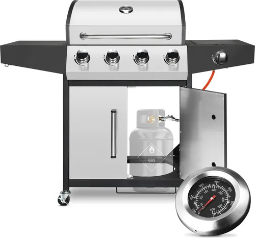 Gasgrill 4+1 mit Seitenbrenner