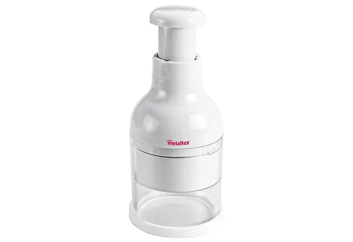 Zwiebelhacker Twist von Metaltex - Praktischer Zwiebelhacker aus robustem Kunststoff und Edelstahl, spülmaschinengeeignet und ideal für schnelles Zerkleinern in der Küche.