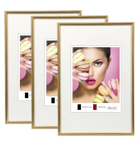 IDEAL TREND Bilderrahmen 3er Pack Gold von IDEAL TREND