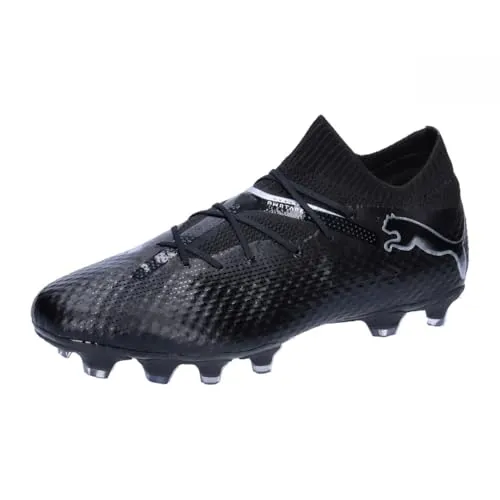 PUMA Erwachsene Future 7 PRO FG/AG Fußballschuhe 41 Black Silver Metallic Gray - Hochwertige Fußballschuhe für Herren mit optimaler Passform und innovativer Laufsohle für besten Grip auf Rasen und Kunstrasen.
