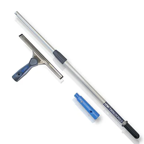 LEWI Kombi-Set Teleskopstange (2x60cm) + Fensterabzieher (25 cm)