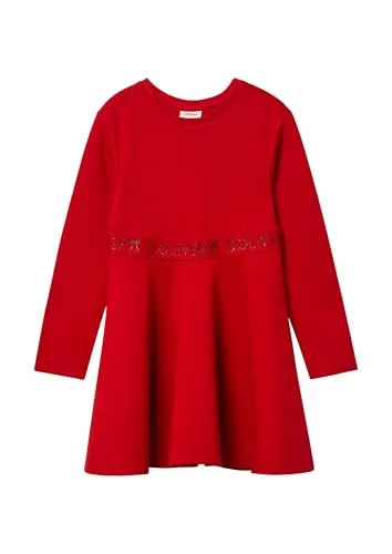 s.Oliver Kurzes Interlock-Kleid mit Logo-Glitzer-Tape von s.Oliver