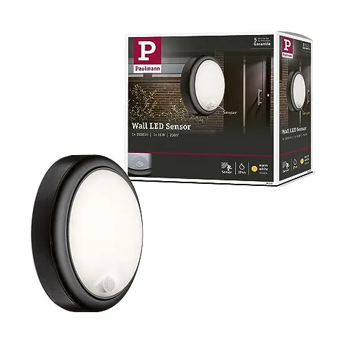 Paulmann 94187 LED-Außenwandleuchte mit Bewegungsmelder 15W Anthrazit - Lampen – Robuste 230V-Außenwandleuchte mit 15W, die dank Bewegungsmelder bei Dunkelheit automatisch aktiviert wird und Ihren Eingangsbereich sicher erhellt.