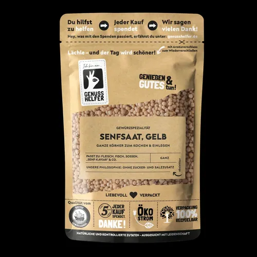 Bremer Gewürzhandel Senfkörner gelb, ganz, 150g