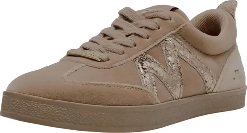 STEVE MADDEN Sneaker aus Lederimitat/Textil in Beige - Größe 39 EU - Sneaker in Beige aus Lederimitat und Textil, ideal für einen lässigen Look. Bequeme Schnürung und Blockabsatz für optimalen Tragekomfort.