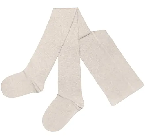 Weri Spezials Damenstrumpfhose in Kurz-Grössen Blickdicht Baumwolle in mehreren Farben und Grössen - von zierlich bis stabil für kleinere (bis164 cm) Frauen. (42-44 K, Beige meliert K)