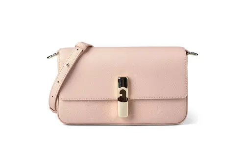 Furla Iride S Umhängetasche - Damen - pink WB01826-ARE000-4355S - Elegante Furla Iride S Umhängetasche aus hochwertigem genarbtem Leder in einem stilvollen dusty pink. Ideal für den täglichen Gebrauch und vielseitig kombinierbar.