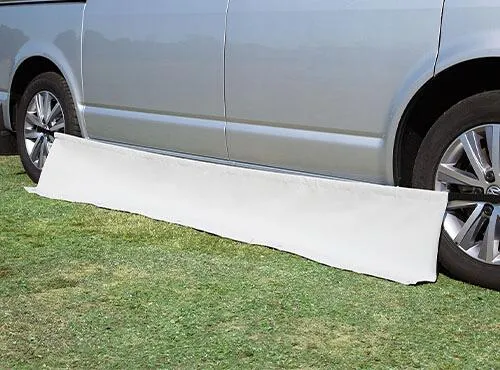 DWT Windblende Campingbus Gr. 1 270 x 42 cm - Vordächer & Vorzelte, schützt vor Wind und Wetter, einfach zu montieren und komplett abwaschbar für mehr Komfort beim Camping.