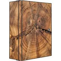 banjado Medizinschrank Stahl Jahresringe von banjado