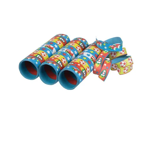 Amscan Luftschlange Luftschlangen 'Sterne Blau', 4m / 3 Rollen