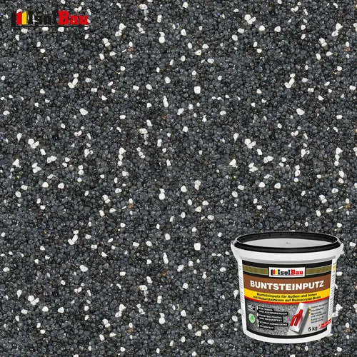 Mosaikputz Buntsteinputz BP 35 (anthrazit, schwarz, weiss) 5kg Absolute Qualität
