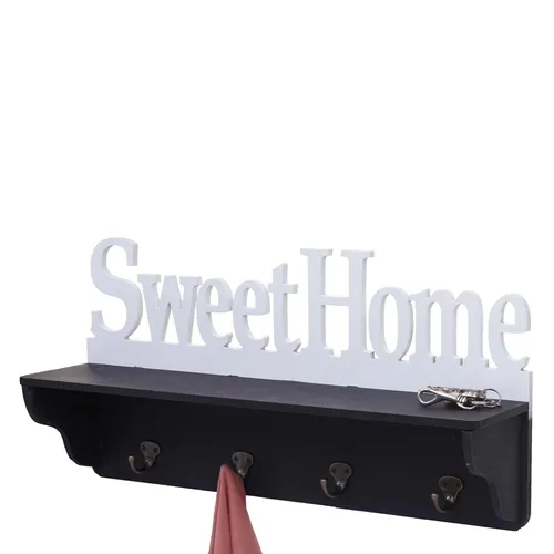 Wandgarderobe MCW-D41 Sweet Home mit 4 Haken
