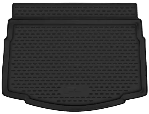 WALSER XTR Kofferraumwanne für VW eGolf 2014-2020, unterer Ladeboden, 100% passgenaue Antirutschmatte Auto, Gummimatte Auto, Kofferraum Schutzmatte, Auto Gummimatten