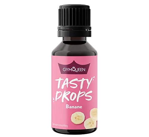 GymQueen Tasty Drops, Banane, Flavour Drops ohne Kalorien, 30ml