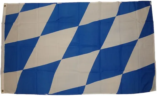 Flagge Bayern Rauten 90 x 150 cm mit 2 Ösen zum Hissen Hissflagge Fahne Flag