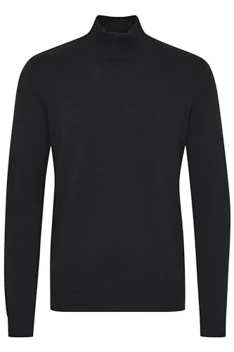 !Solid Agrio Herren Rollkragenpullover Pullover mit Rollkragen, Größe:XXL, Farbe:Black (194007)
