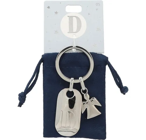 Depesche Schlüsselanhänger DEPESCHE Schlüsselanhänger Buchstabe D + Schutzengel